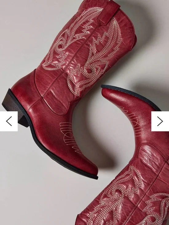 Coconuts by Matisse Red Western Cowboy Boots - Picture 2 of 3